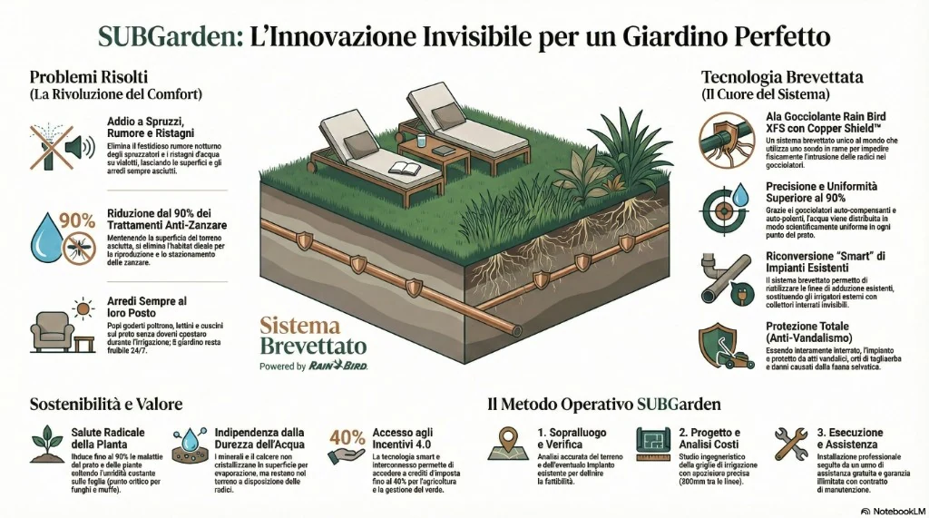 SUBGarden: innovazione invisibile per un giardino perfetto - Benefici e metodo operativo
