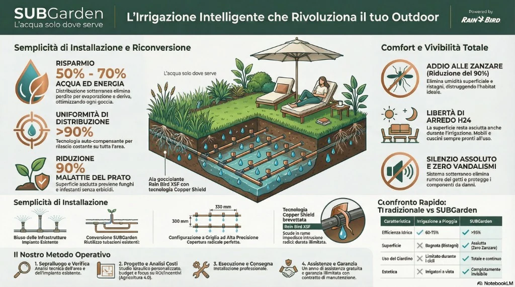 SUBGarden: l'irrigazione intelligente che rivoluziona il tuo outdoor - Risparmio idrico e comfort